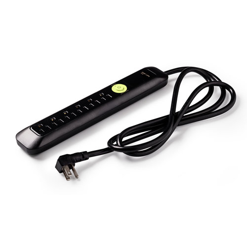 Easylife Tech Power Strips 6Outlet Power Strip Surge Protector & Reviews Wayfair